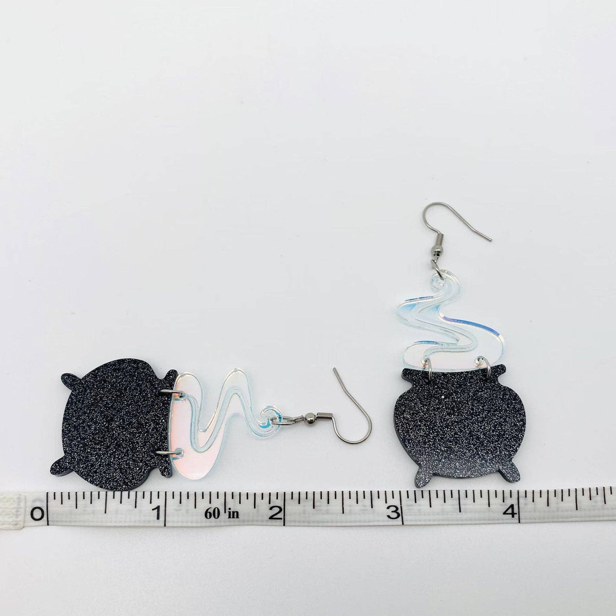 Halloween Colorful Magic Smoke Pot Dangle Earrings