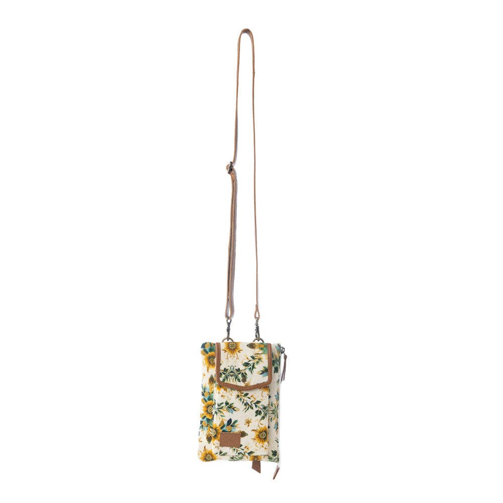 Amber Ray Crossbody Bag with Phone Compartment in Sunlit Ivory