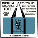 CUSTOM CALLAPSIBLE TOTES