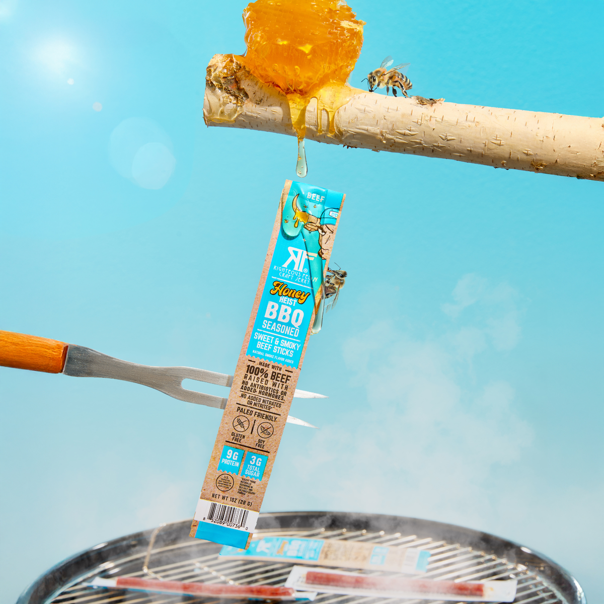 Righteous Felon Honey Heist BBQ Beef Stick 1oz
