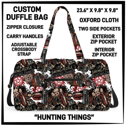 CUSTOM PREORDER DUFFLE BAGS ARRIVE LATE AUG 2026