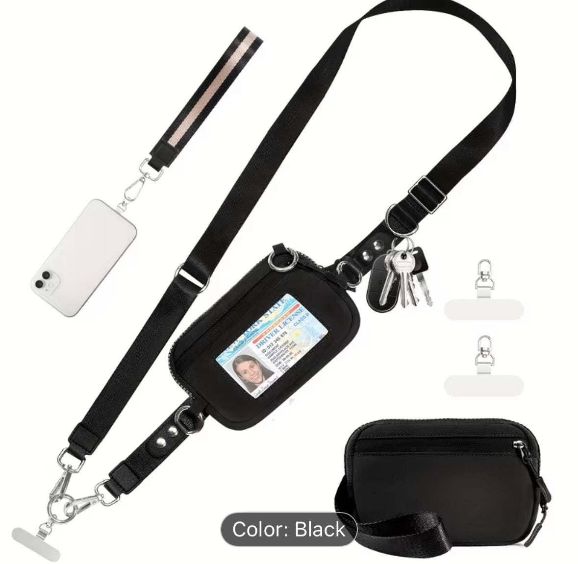 Crossbody Phone Lanyard w/ Wallet