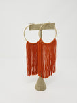 TASSEL HOOP EARRINGS