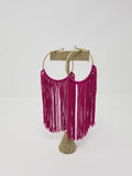 TASSEL HOOP EARRINGS