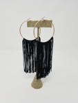 TASSEL HOOP EARRINGS