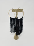 TASSEL HOOP EARRINGS
