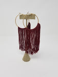 TASSEL HOOP EARRINGS