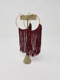 TASSEL HOOP EARRINGS