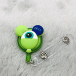 CARTOON SILICONE BADGE REELS