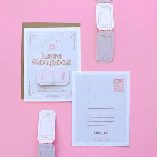 RETRO LOVE CARD WITH TICKETS