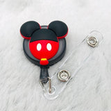 CARTOON SILICONE BADGE REELS