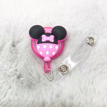 CARTOON SILICONE BADGE REELS