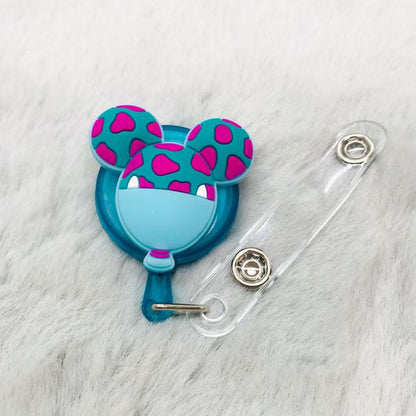 CARTOON SILICONE BADGE REELS