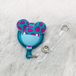 CARTOON SILICONE BADGE REELS