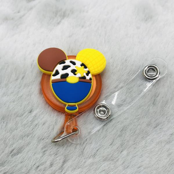 CARTOON SILICONE BADGE REELS