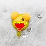 CARTOON SILICONE BADGE REELS