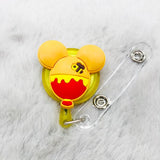 CARTOON SILICONE BADGE REELS