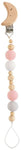 NATURAL WOOD AND SILICONE PACIFIER CLIP