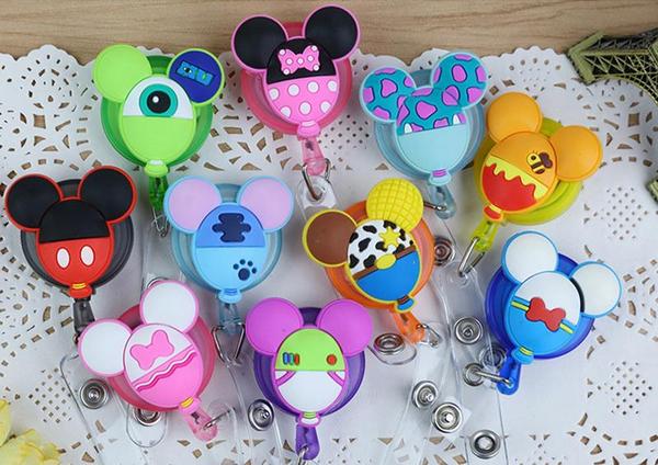 CARTOON SILICONE BADGE REELS